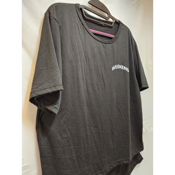 Womens 2 Piece XL Black Pajama Set Weekend T-Shirt & Shorts Sleep Loungewear - Picture 2 of 16